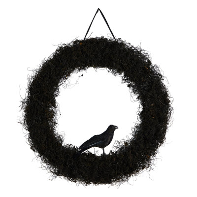 Raven Faux Twig 30'' Wreath