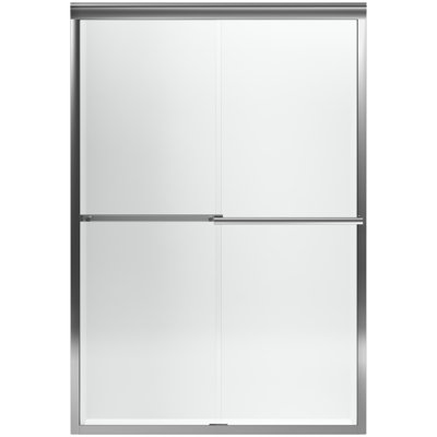 Gradient 47.63'' x 70.06'' Double Sliding Shower Door with CleanCoat® Technology