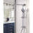 7-Spray Multifunction 1.8 GPM Round Wall Bar Shower Kit With Fixed Shower Head And Hand Shower-103977256