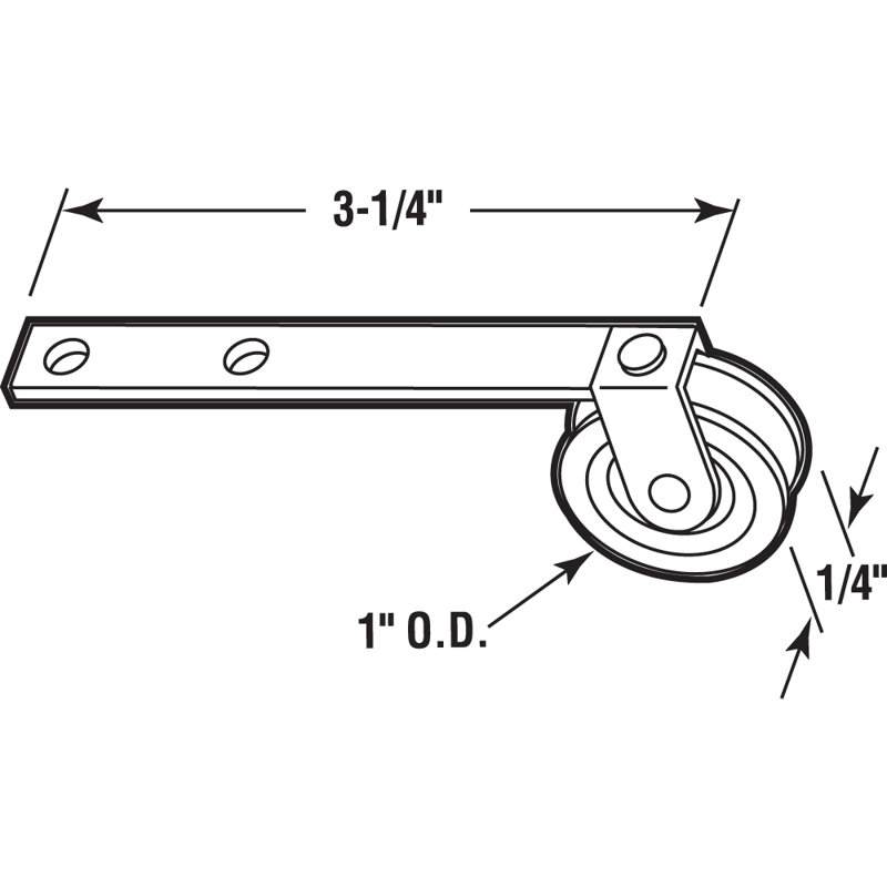 Screen Door Tension Spring with 1 in. Nylon Roller