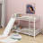 Metal Bunk Bed With Slide And Guardrails-1802103682-1802103683