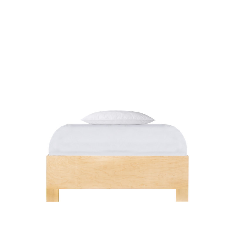 16" Bed Frame, Queen, White