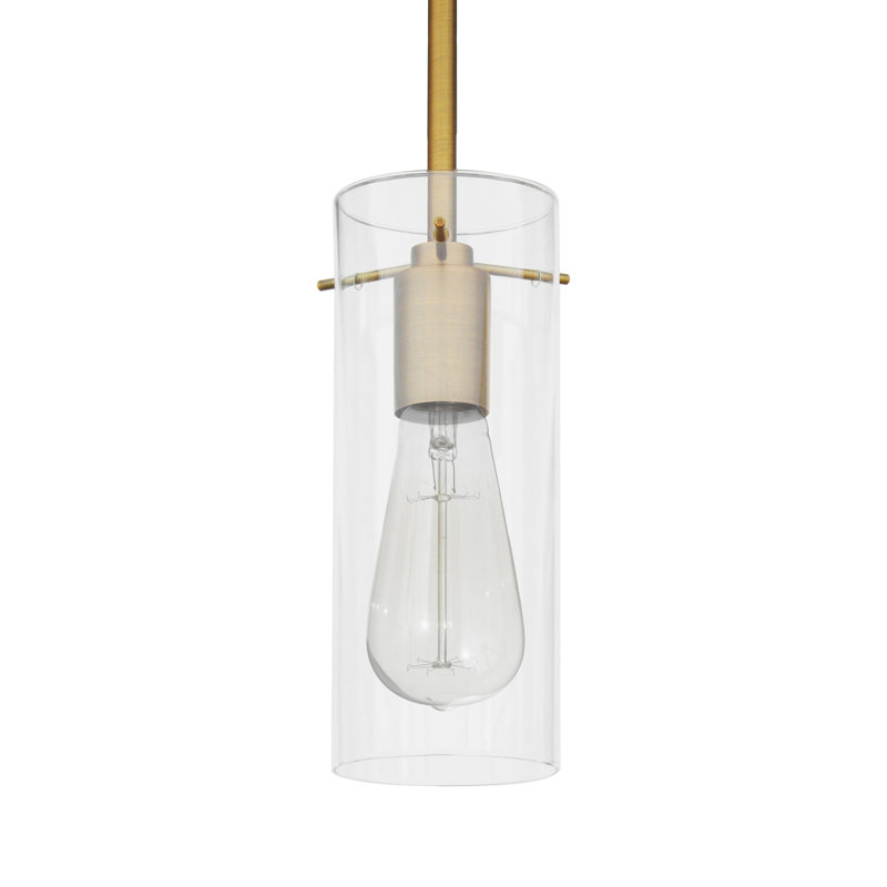 Luminaire suspendu cylindrique à 1 lumière Devantae