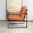24.6" Wide Minimalist Soft Cushioned Back Upholstered Sled Base Arm Accent Chair (Set of 9)-130551620