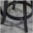 30-inch High Back Swivel Bar Stool, Coffee Gloss, Carbon Black Fabric Seat-1648756459