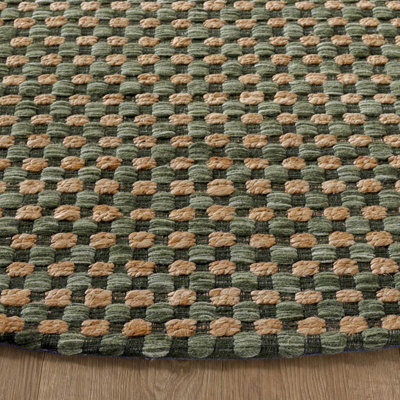 Martha Stewart 9529 Hand Tufted 40% Jute; 40% Wool; 20% Cotton Geometric Rug, Round 6'