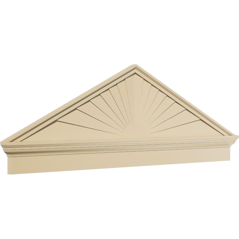 Fronton en uréthane Signature, 60 po x 21,875 po x 2,75 po, Combinaison, Rayons de soleil