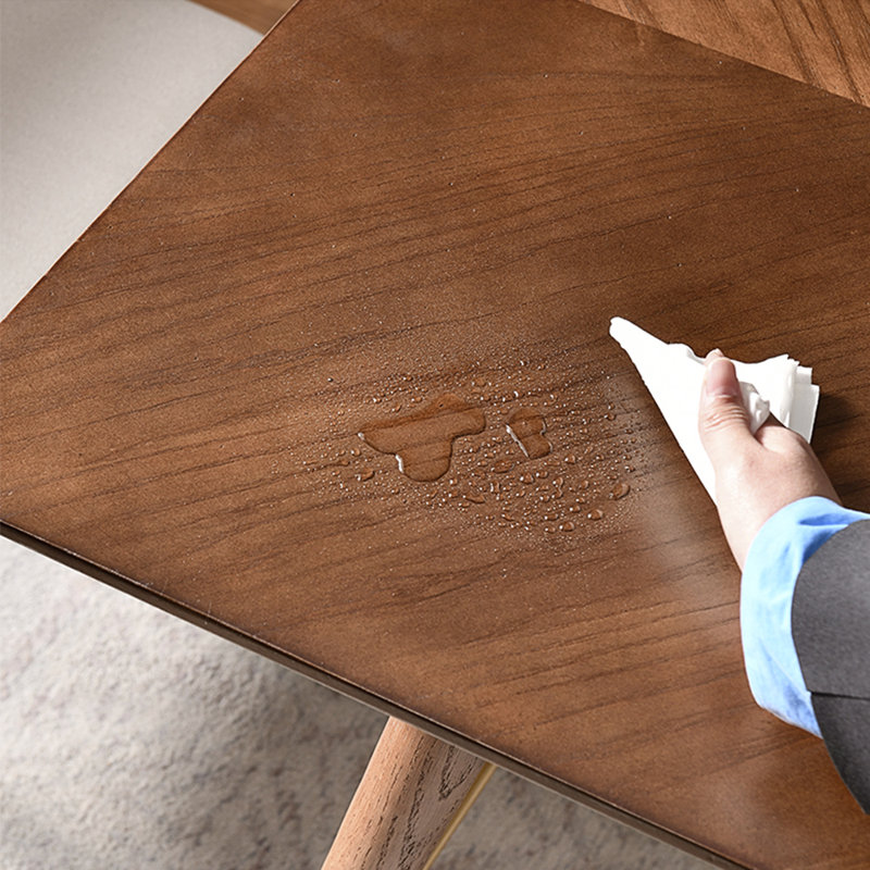 Table de salle à manger en bois massif, H 29,53 po x L 55,12 po x l 31,5 po