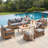 7 Pieces Outdoor Patio Conversation Set-1299540880