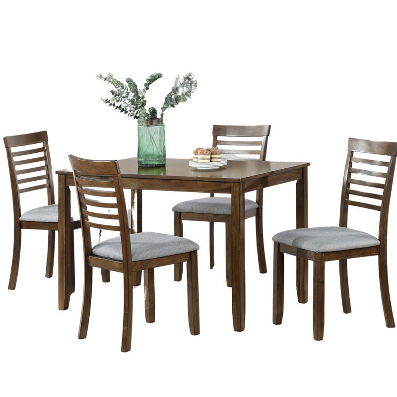 Ensemble de salle à manger rectangulaire L 45,5 po x l 28,5 po Bittar, Brun