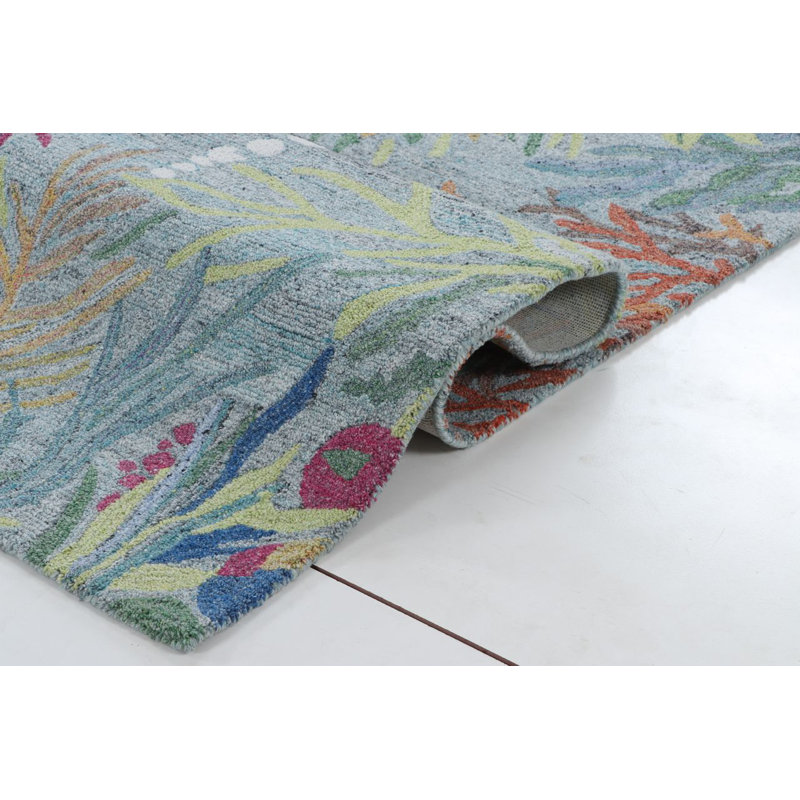 Reef Under the Sea Hand-Tufted Recycled Polyester Indoor/Outdoor Area Rug, Rectangle 8' x 10'