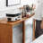 Multi-functional Glass Sliding Door Cabinet