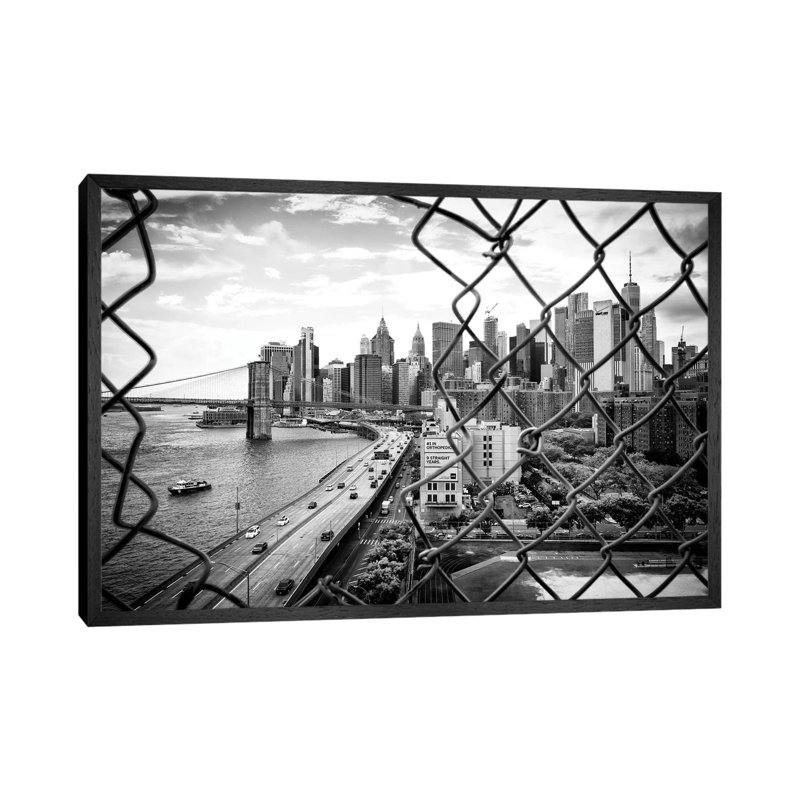 Fdr Highway by Philippe Hugonnard - Print on Canvas, 101.6cm H x 152.4cm W x 3.81cm D, Black Floater Framed