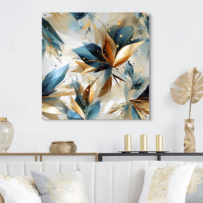 Crebessa sarcelle cristal extravagant Glamour - Art mural acrylique abstrait pour la cuisine, H 30 po x l 30 po