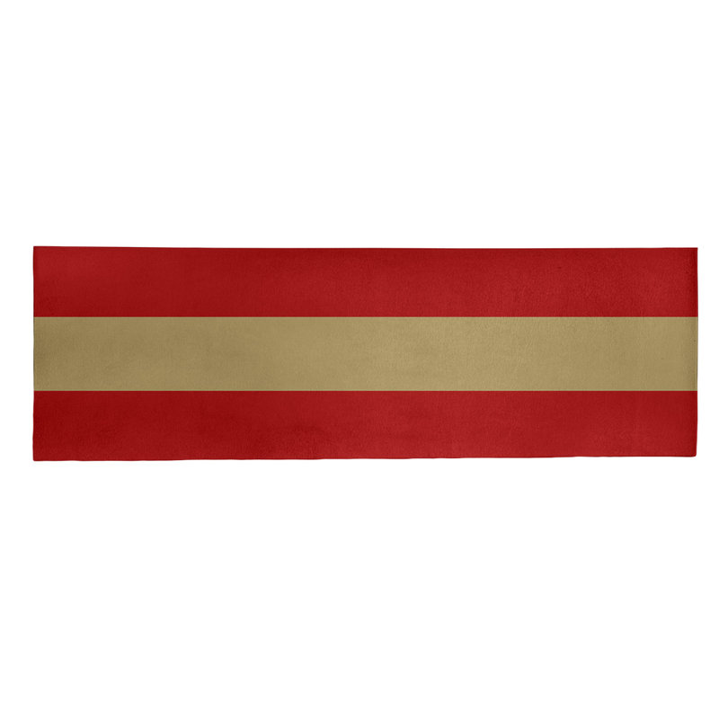 Tapis à rayures de football san francisco, Tapis de couloir 2 pi 6 po x 8 pi