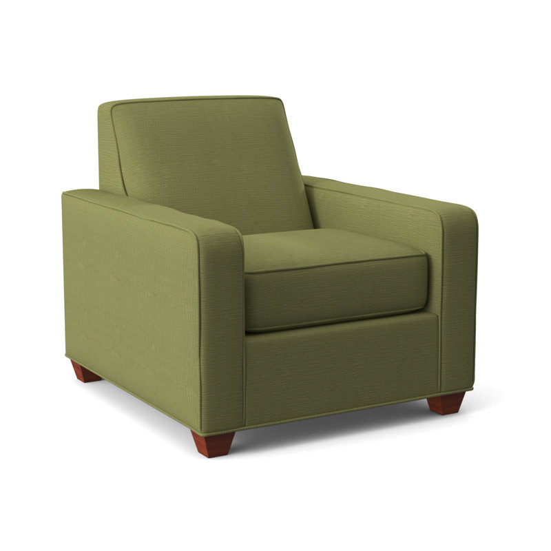 Avery Upholstered Armchair, BM Cherry, Fluff Wall Street