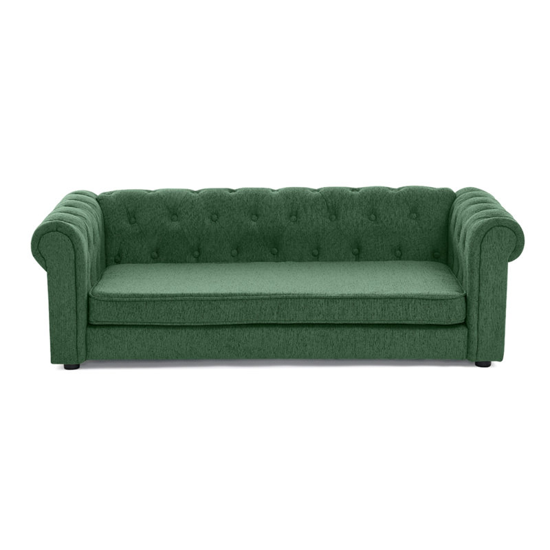 Elegant Rectangular Pet Bed For Big And Oversized Dogs, Olive Green