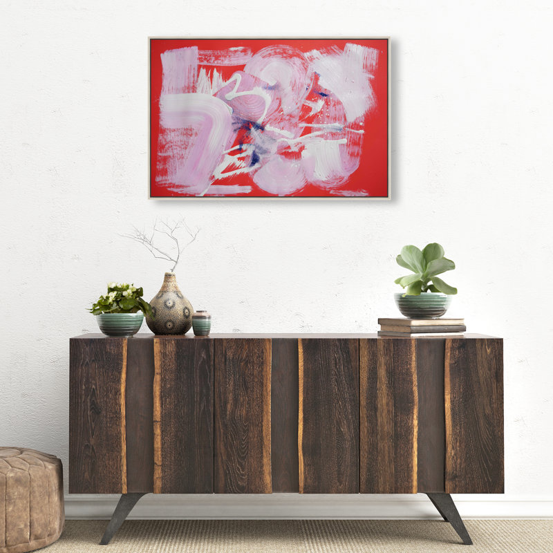 Passion Fruit Berry Blend Canvas Abstract Print by Oliver Gal, 10"H x 15"W, Canvas Unframed