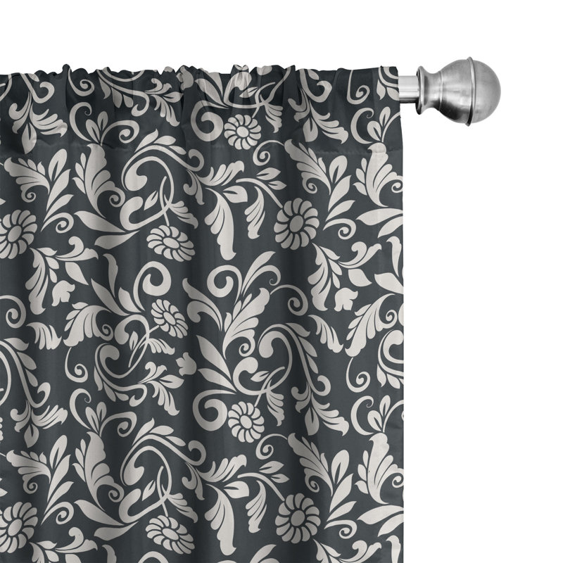 Rideaux 4 panneaux East Urban Home, L 56 po x L 63 po
