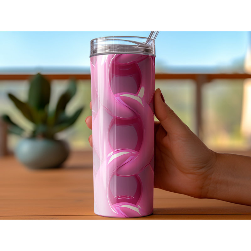 Choose Handmade Tumblers 591ml Vacuum Insulated Stainless Steel (18/8) Travel Tumbler with Straw