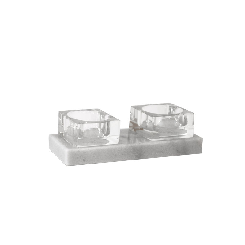 Candle Holder With Marble Base