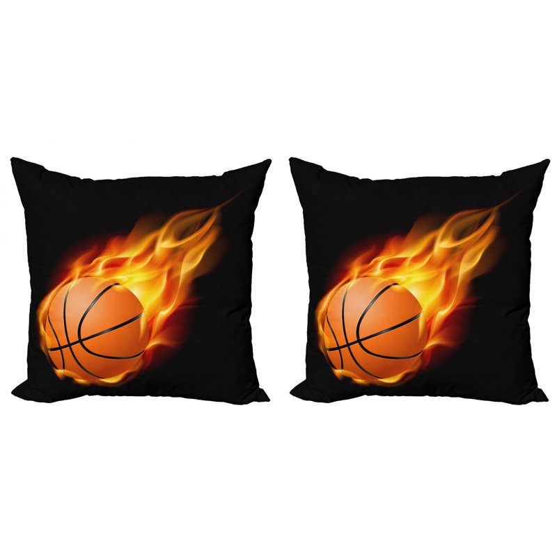 Ensemble de 2 coussins décoratifs Ambesonne Sports, 16 po x 1 po