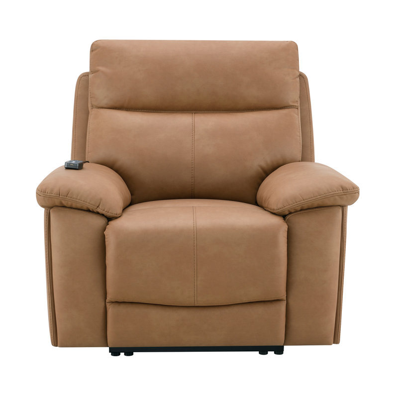 Fauteuil inclinable électrique en cuir brun Chaire avec repose-tête électrique Aire