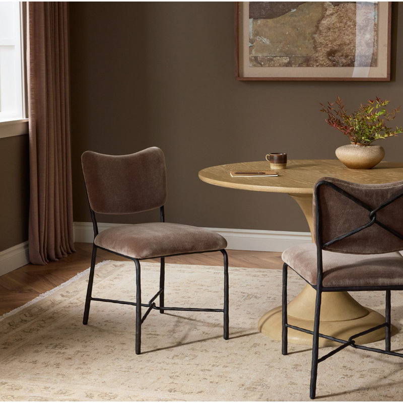 Nemona Upholstered Dining Chair, Monte Mushroom