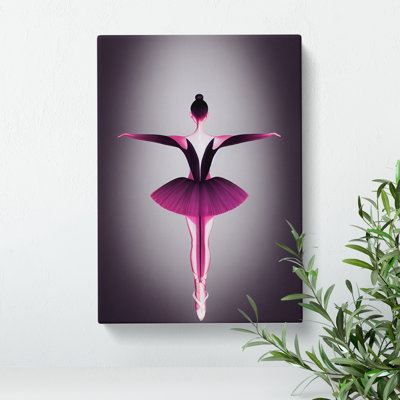 Behind the Ballerina - Wrapped Canvas