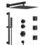 Système de douche thermostatique Relaxajet avec douche à main à 2 fonctions, pomme de douche à haute pression de 12 po avec valve brute-92871742