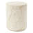 LeisureMod Ramble 14" Wide End Table, Fiberstone Side Table with Tapered Cylindrical Base, Indoor Outdoor Accent Table in Natural Travertine or Smooth Painted Finish for Living Room & Patio-241176555