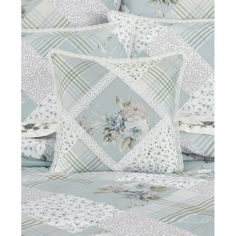 Coussin décoratif Floral, Bleu