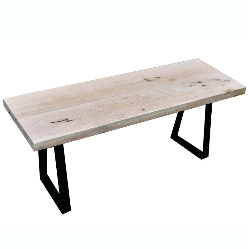 Solid Wood Bench, 17.5" H x 54" W x 14.5" D