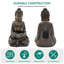 Grande fontaine bouddha 29 po avec lumières à DEL, fontaine autoportante zen intérieure et extérieure résistante aux intempéries-1584131466