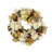 Fall Wreath with Hydrangeas, Leaves and Pampas