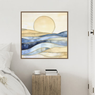 «A Golden Landscape II» par Andrea Haase, reproduction d'art sur toile encadrée