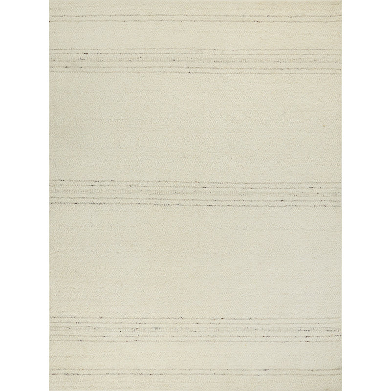 Kokomo Flatweave Wool Area Rug in Beige, Rectangle 9' x 12'