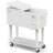 80QT Patio Rolling Ice Chest Cooler Cart With Bar Drink Cooler Beverage Cart With Shelf For Party-110115245
