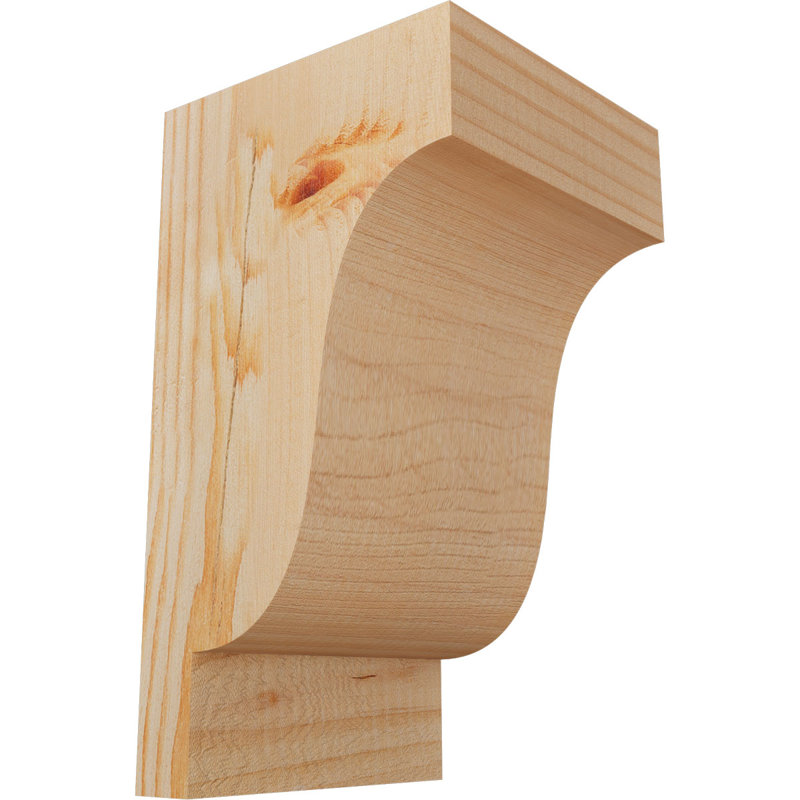 Newport Corbel, H 10 po x l 5,5 po x P 6 po, Sapin de Douglas, Lisse