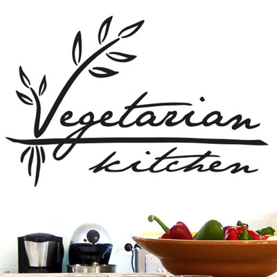 Vegetarian Kitchen Wall Sticker