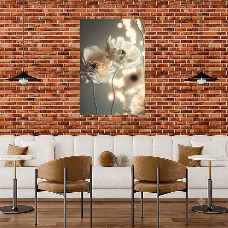 Estampe murale Pétales et Fleurs Vintage, H 48 po x l 32 po
