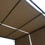 116,23 po Profondeur 9,5 pi. Pavillon de jardin - Fer beige pour patio, auvent, embellir l'espace de patio
