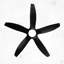 Ventilateur de plafond standard à DEL à 5 pales de 60 po avec télécommande et ensemble d'éclairage Dainius inclus-1476130406