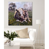 BROWN COW BROWN COW - Unframed Print on Canvas