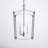 Olive 3-Light Dimmable Steel Lantern Chandelier-44179540