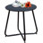 Ebern Designs Steel Patio Side Table, Weather Resistant Outdoor Round End Table
