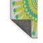 Laine tissée à la main et polyester gris/vert/jaune Tapis décoratif-131792240