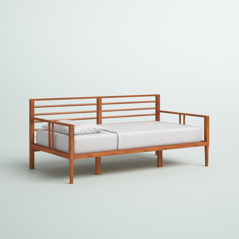 Bazilijus Solid Wood Daybed, Caramel