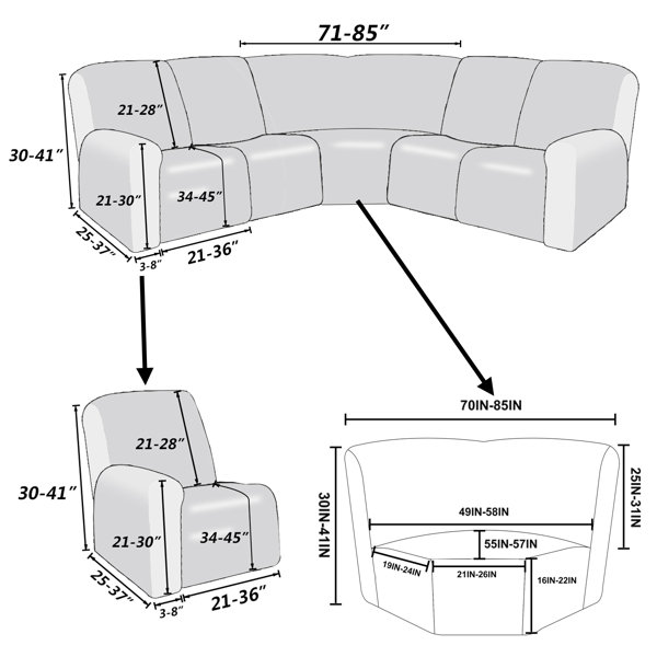 1pack/5pairs Sofa Cushion & Bedsheet Anti-skid Fixator