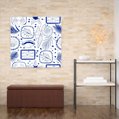 Impression d'art mural nautique abstrait